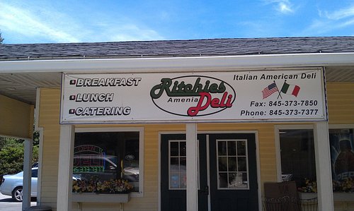 Ritchie's Amenia Deli storefront sign